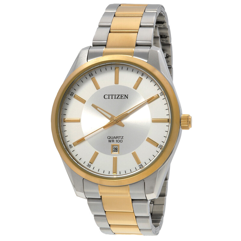 Citizen Quartz Silver Dial Two-Tone Men's Watch BI1036-57A