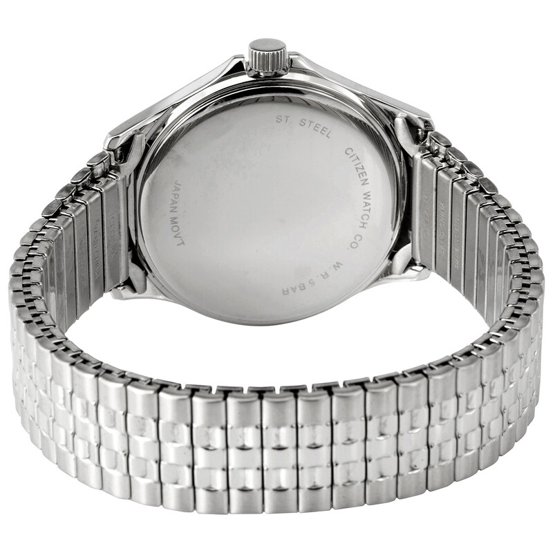 Citizen Quartz White Dial Stainless Steel Men's Watch BF5000-94A