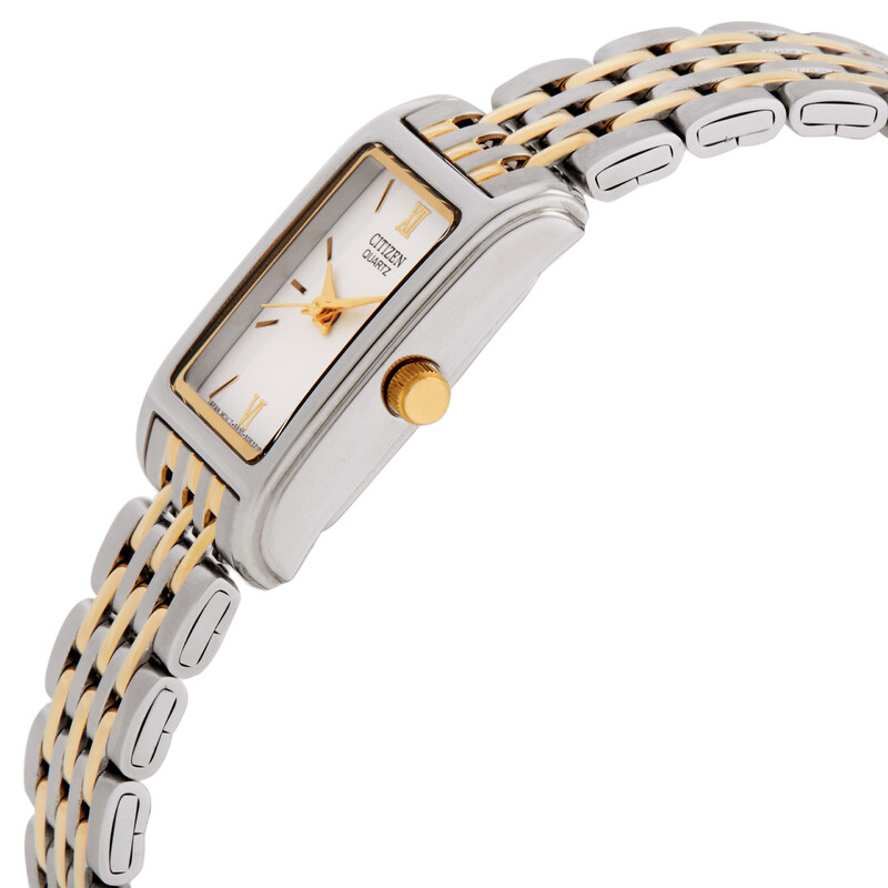 NWT Citizen Quartz White Dial Ladies Watch Citizen Womens Watch with White Dial and Stainless Steel  main image 2