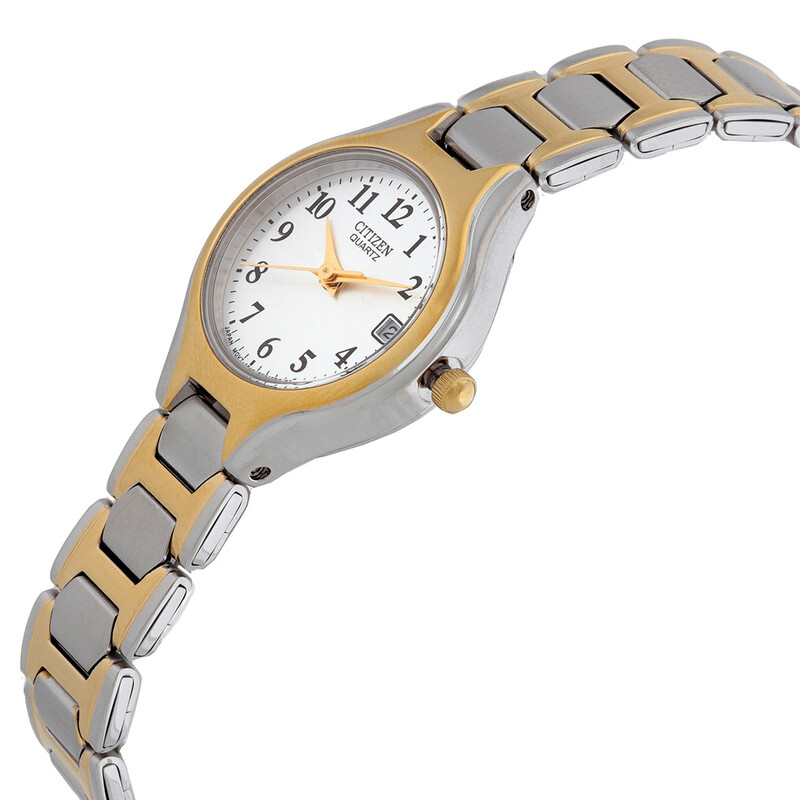 Citizen Quartz White Dial Two-Tone Ladies Watch EU2254-51A  display picture 1