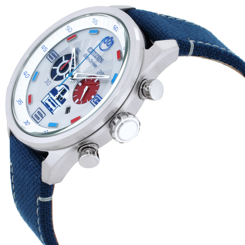 Citizen R2-D2 Star Wars Chronograph Silver Dial Men's Watch CA4219