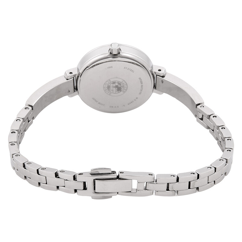 Citizen Silhouette Crystal Eco-Drive White Dial Ladies Watch