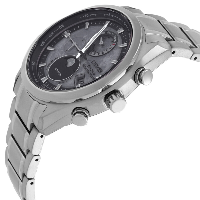 juemi Tsuki-yomi A-T Purple Dial Super Titanium Bracelet BY1010-81Z