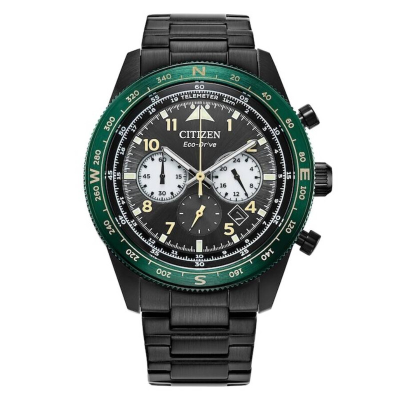 Citizen Weekender Sport Chronograph Black Dial Men's Watch CA4555