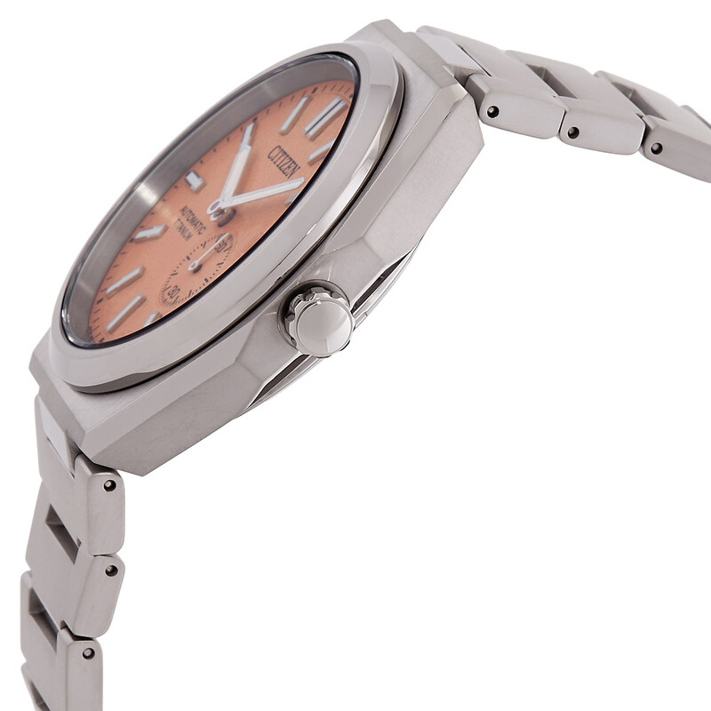 Citizen Zenshin Automatic Salmon Dial Men's Watch NJ0180-80Z