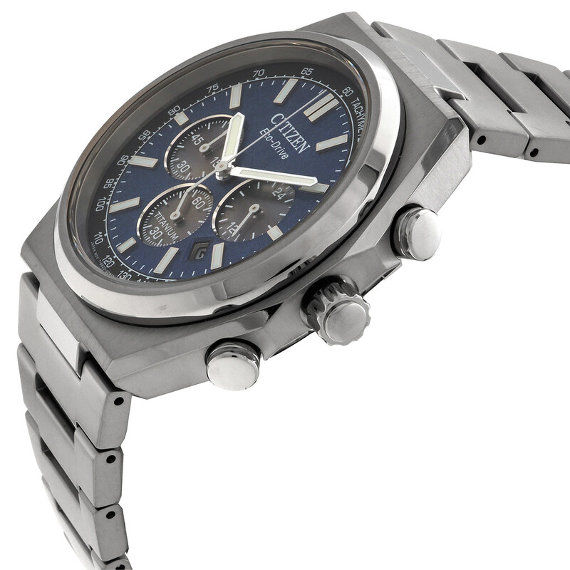 Citizen Zenshin Chronograph Blue Dial Men's Watch CA4610-85L