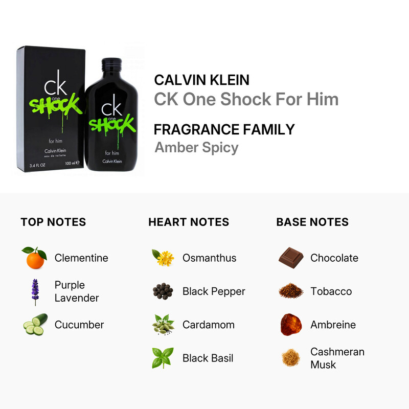 Calvin Klein Ck One Shock by Calvin Klein EDT Spray 3.4 oz (m
