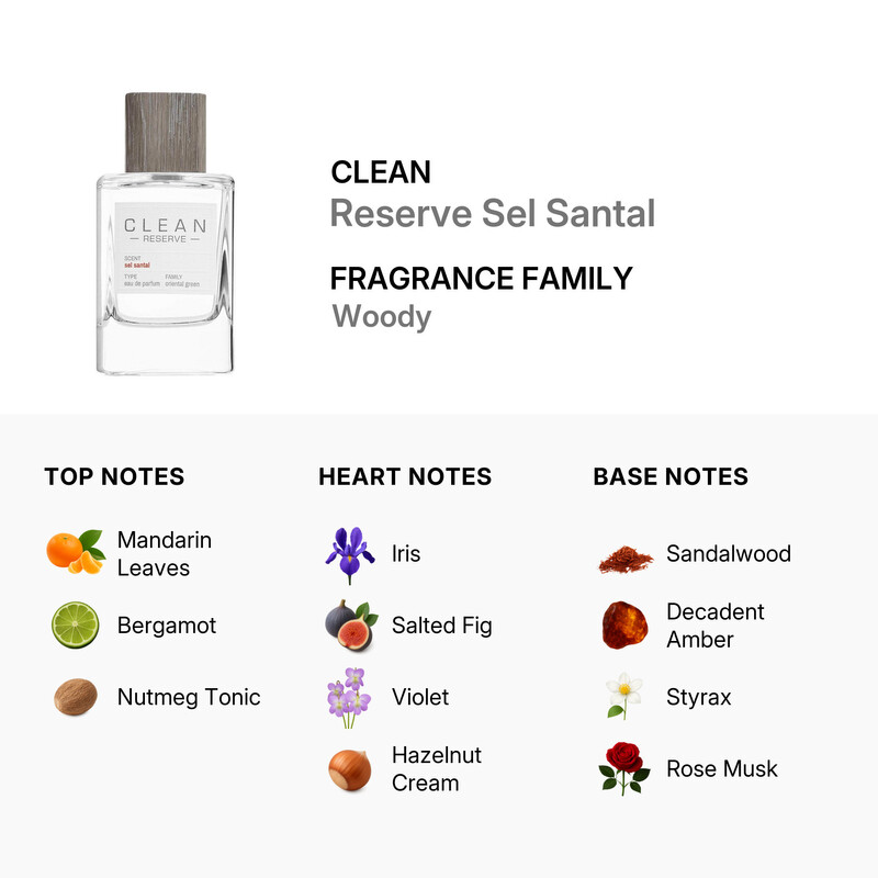 Clean Unisex Reserve : Sel Santal EDP Spray 3.4 oz Fragrances