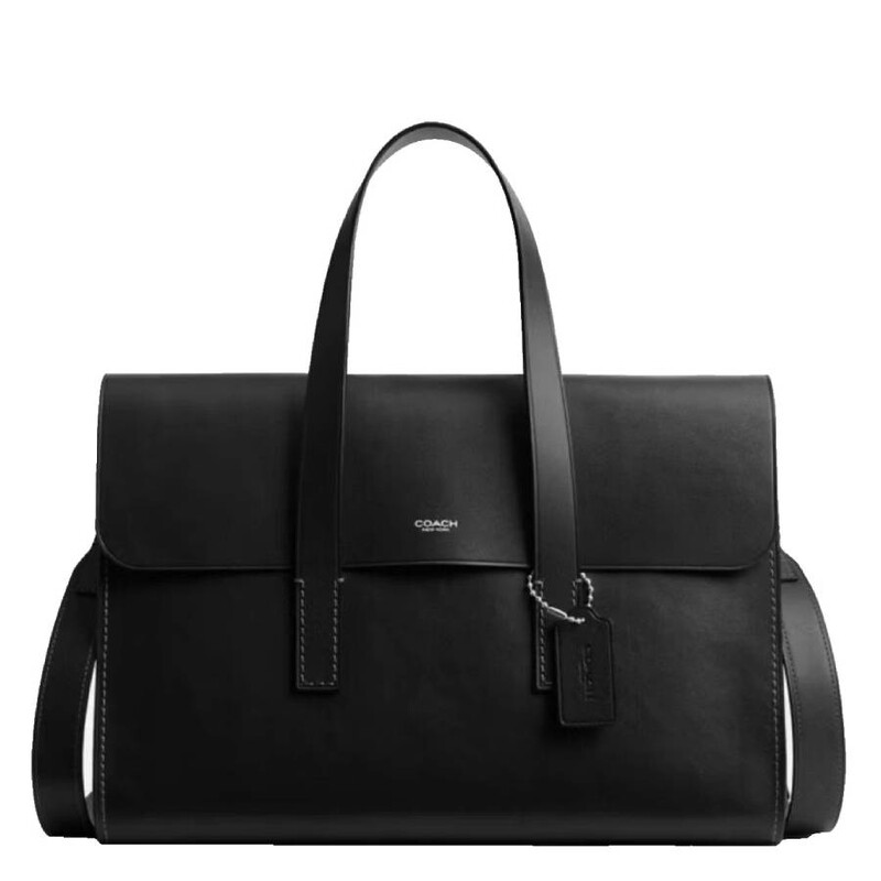 Coach Black Flatiron Leather Portfolio CCB55 BLK 196395899951