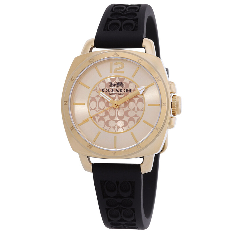 Coach Boyfriend Quartz Gold Dial Ladies Watch 14503980 - Watches