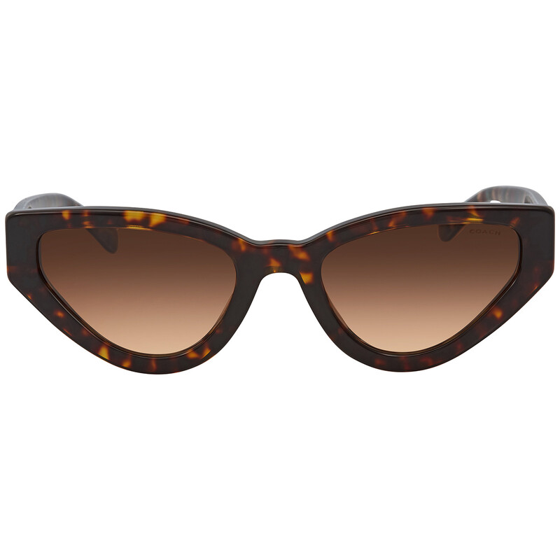 Coach Brown Gradient Cat-Eye Sunglasses Coach HC8132 L Woman Acetate Sun Brown Gradient : Target main image 4