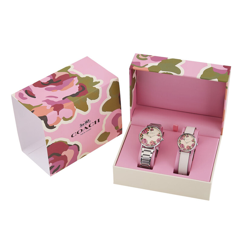 Coach Flower Dial Quartz Perry Gift Set Watch 14000094 - Watches