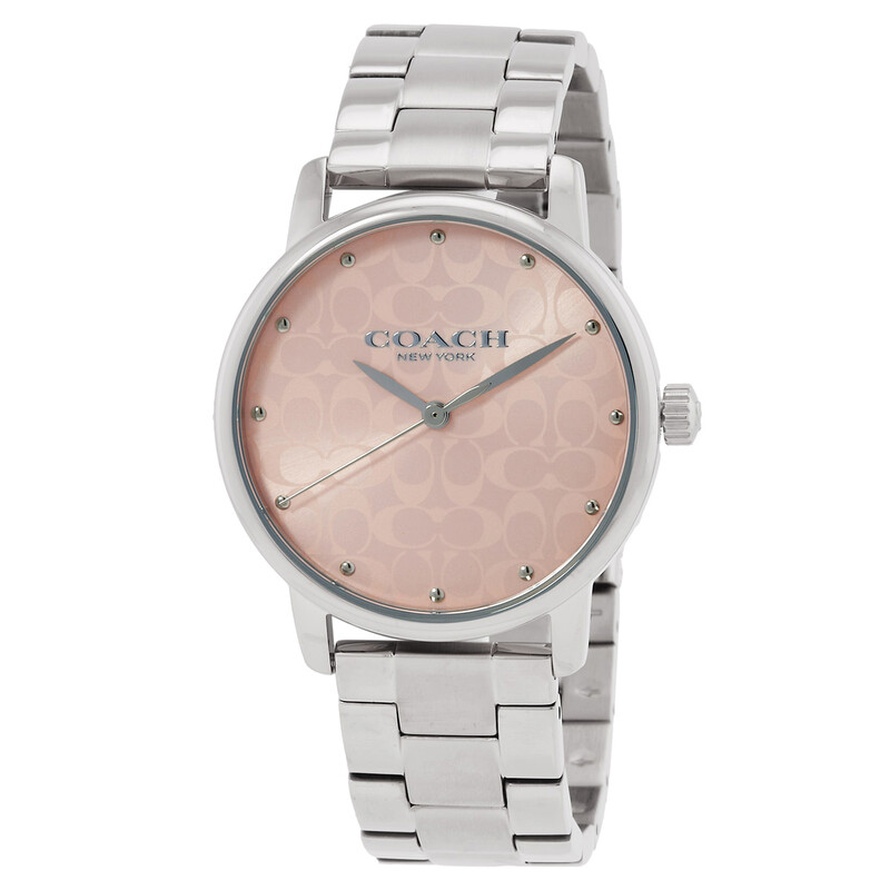 COACH コーチ/グランド/レディース/クオーツ/替ベルト付/14000088/CA.*************/Aランク/20【中古】 COACH（コーチ） 時計 ステンレススチール レザー ジャガード