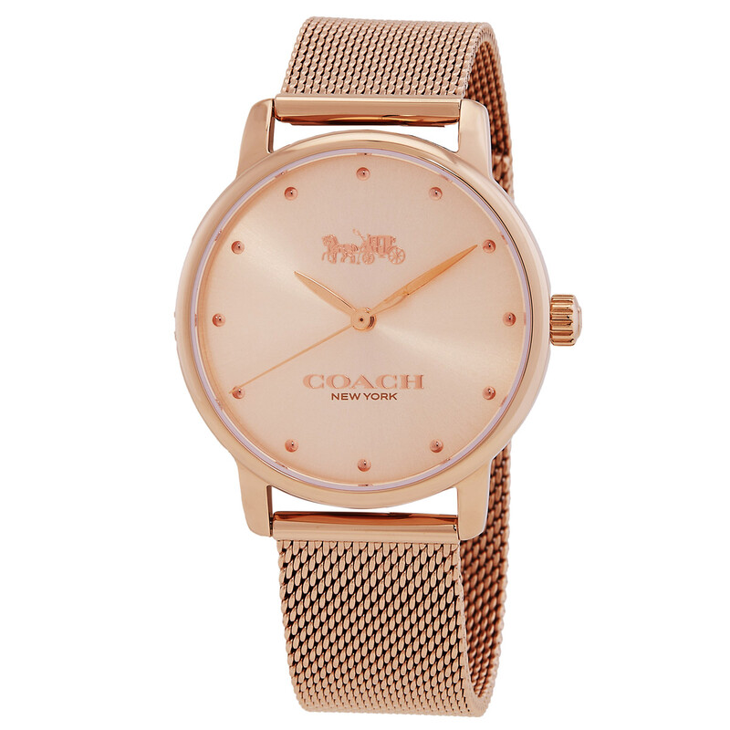Coach Grand Quartz Rose Gold Dial Ladies Watch 14503947  display picture 2