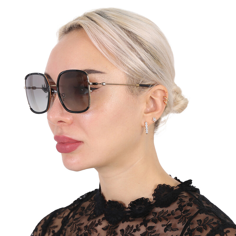 Coach Grey Gradient Butterfly Ladies Sunglasses HC7139BD  display picture 3