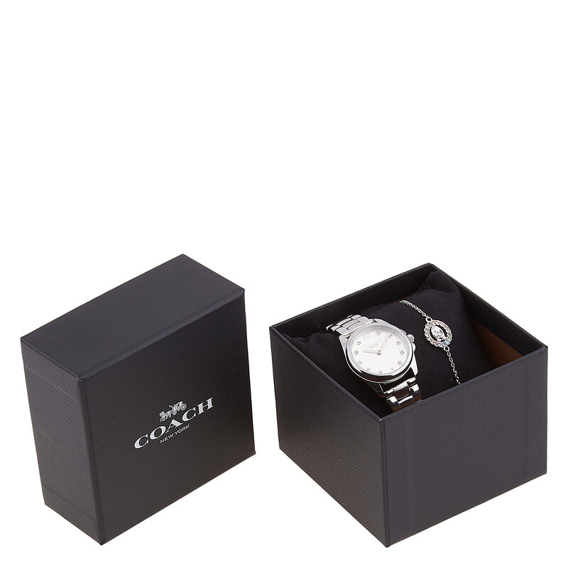 Coach Women’s Stainless Steel Watch Silver Dial Bracelet New With Box Coach Women main image 3