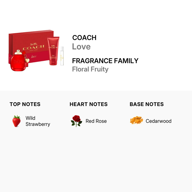 Coach Ladies Love Gift Set Fragrances 3386460147255 - Fragrances