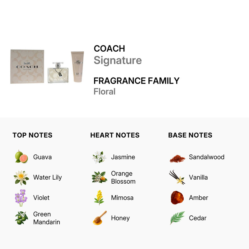 Coach Ladies Signature 2pc Gift Set Fragrances 3386460123327