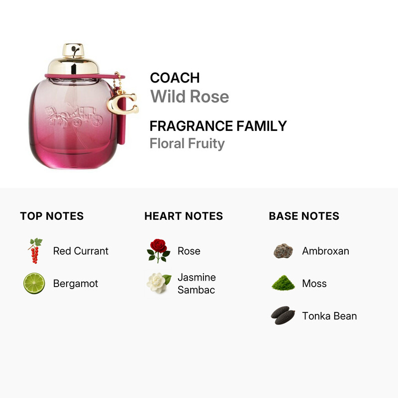 Coach Ladies Wild Rose EDP Spray 1.7 oz Fragrances 3386460126588