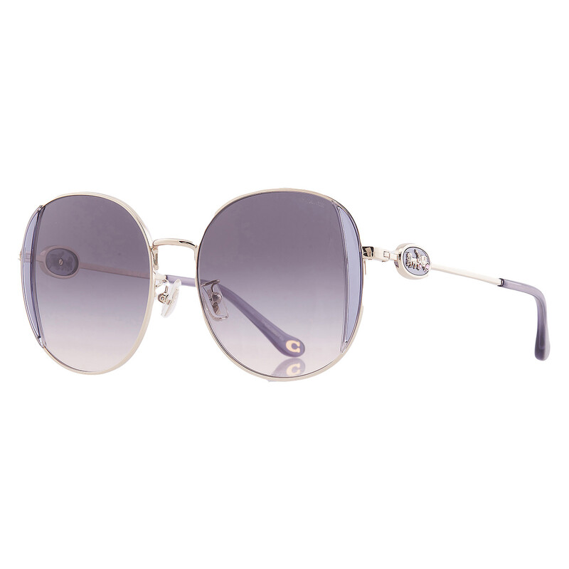 Coach Lilac Peach Gradient Round Ladies Sunglasses HC7176B 900536