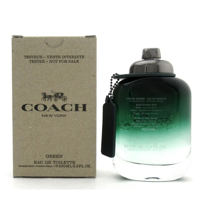 Coach Men's Green EDT 3.4 oz (Tester) Fragrances 3386460141307