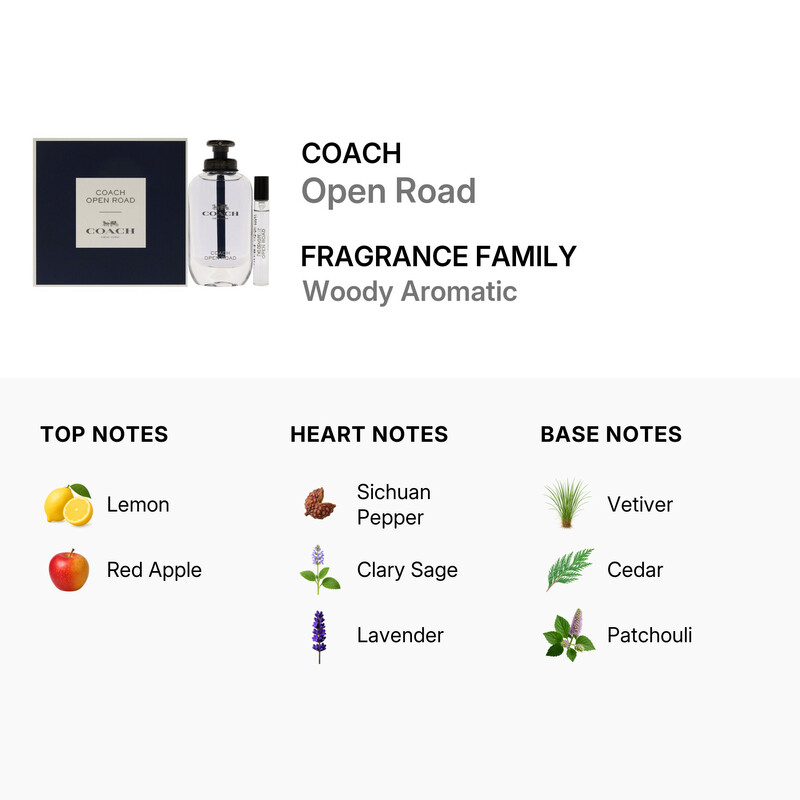 COACH フェイラーセット Coach Men's Open Road Gift Set Fragrances 3386460134767