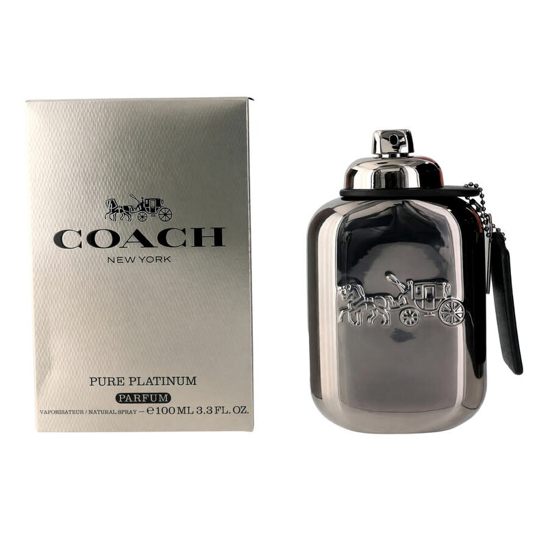 Coach Men's Pure Platinum Parfum 3.3 oz Fragrances 3386460171083