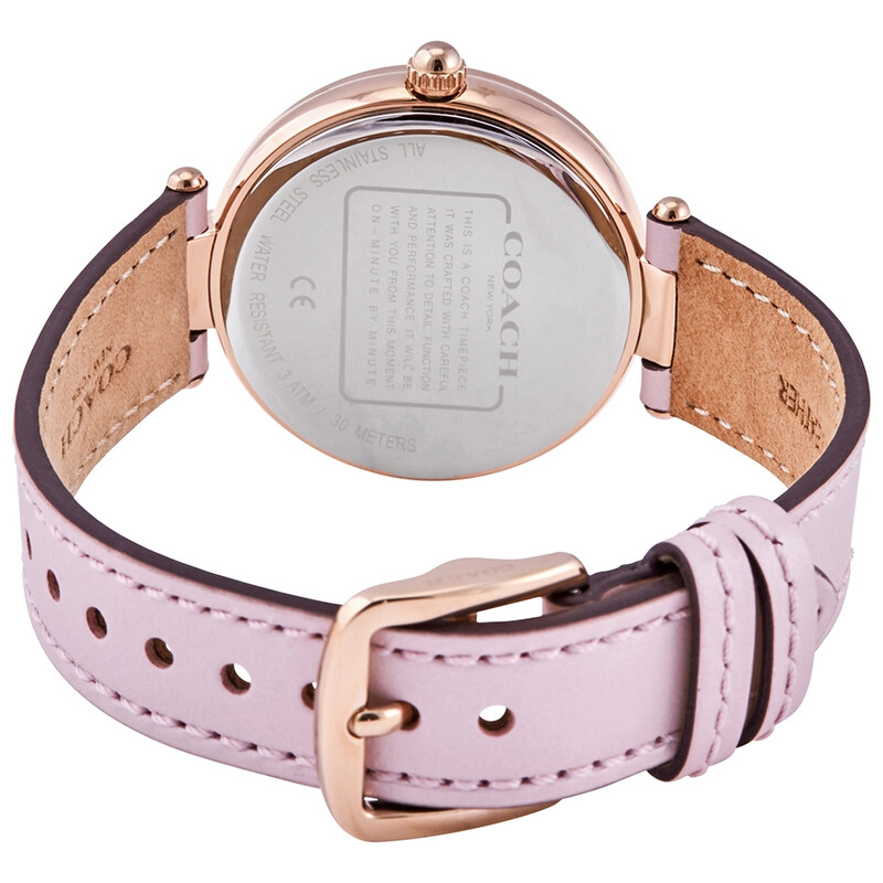 Coach Park Quartz Crystal Rose Gold-tone Floral Dial Ladies Watch