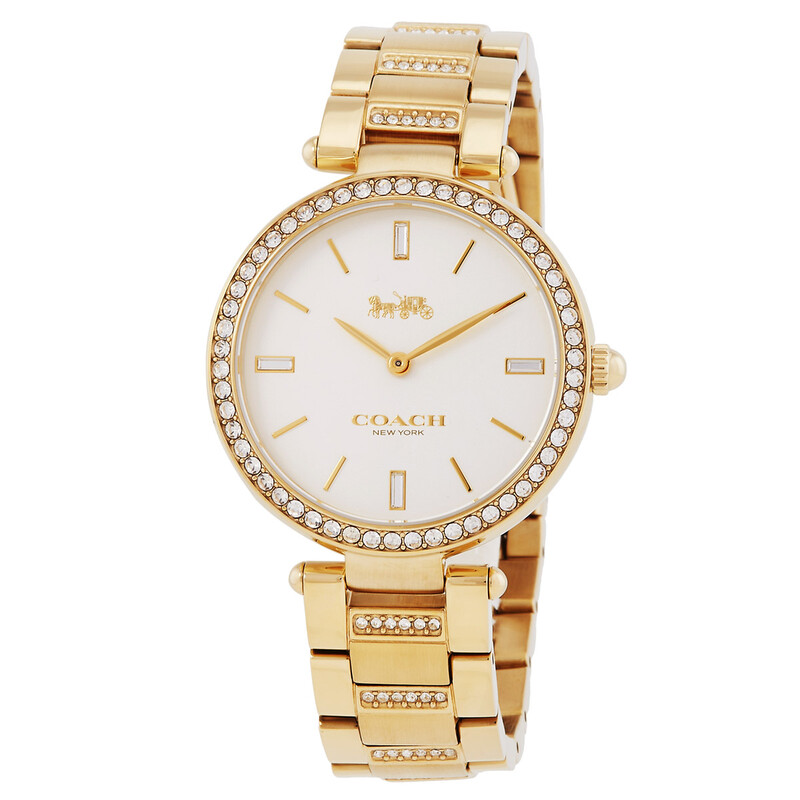 Coach Park Quartz Crystal White Dial Ladies Watch 14503093  display picture 1