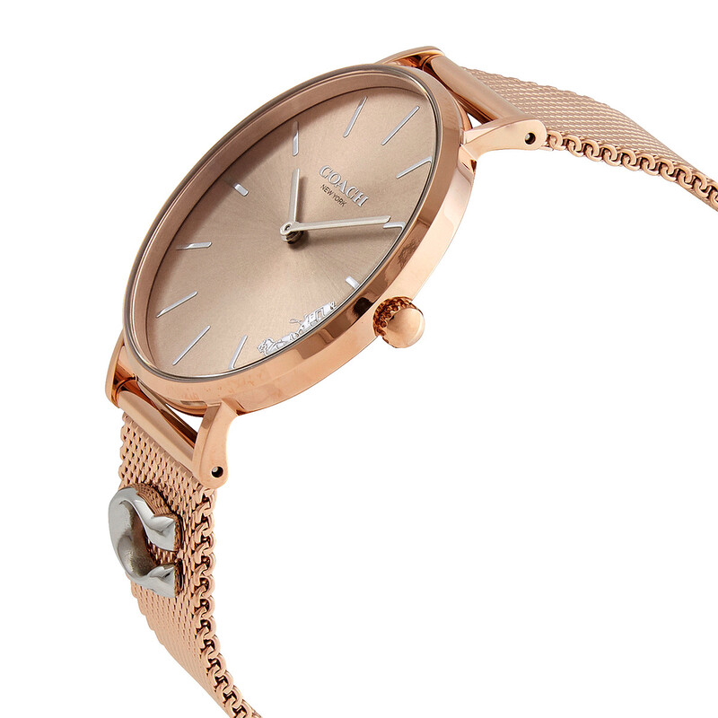 Coach Perry Quartz Silver-toned Sunray Ladies Watch 14503338 ...