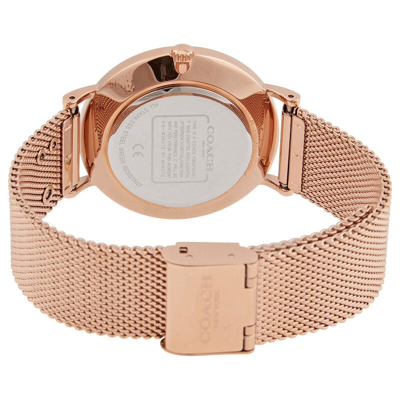 Coach Perry Quartz Silver-toned Sunray Ladies Watch 14503338 ...