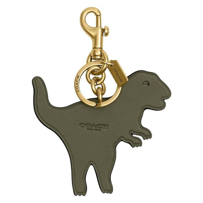 Coach Rexy Leather Bag Charm CBG74 B4/GN 196395864300 - Handbags