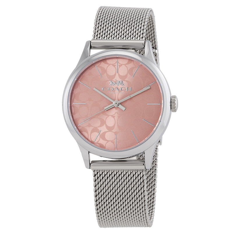 Coach Ruby Quartz Pink Dial Ladies Watch 14000067 - Watches, Ruby