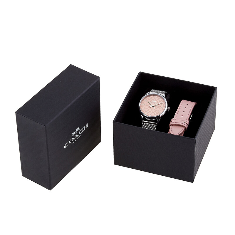 Coach Ruby Quartz Pink Dial Ladies Watch 14000067 - Watches, Ruby