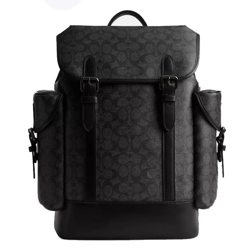 COACH リュック カーゴ NEW YORK シグネチャー柄CBD97新品 Coach Signature Canvas Hitch Backpack In Charcoal CV983 CHR