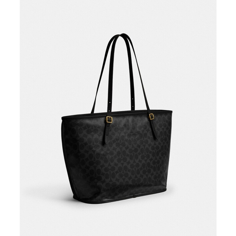 Coach Signature Canvas Taxi Tote Bag CCC40 B4TQR 196395963829