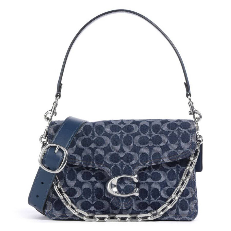 Coach Signature Denim Chain Tabby Shoulder Bag CAN15 LHRHY