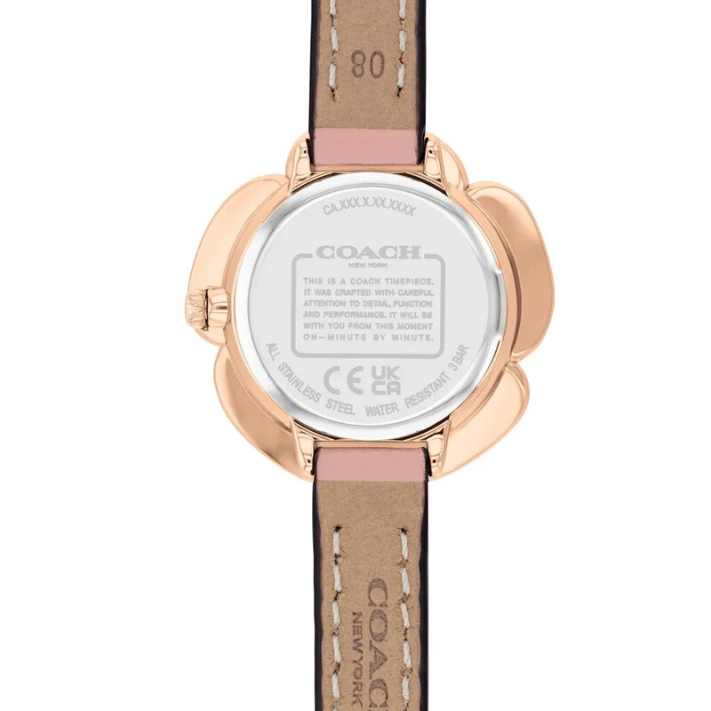 Coach Tea Rose Quartz Crystal Embellished Dial Ladies Watch 14504323 ...