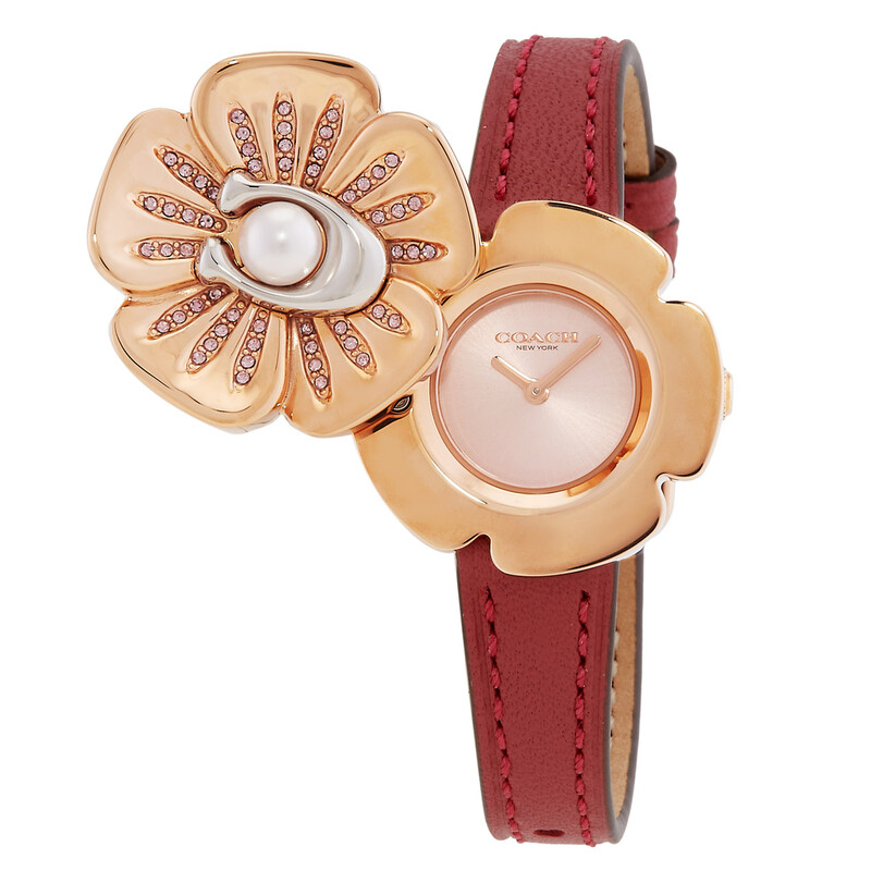 Coach Tea Rose Quartz Pink Dial Ladies Watch 14504150 - Watches