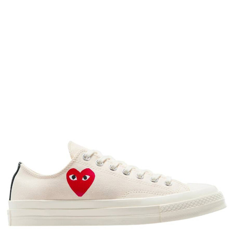 Comme Des Garcons Play X Converse Heart Sneakers, Brand Size 8.5