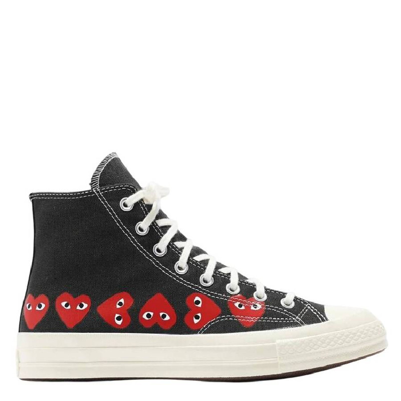 Comme Des Garcons Play X Converse Multi Heart Sneakers, Brand Size