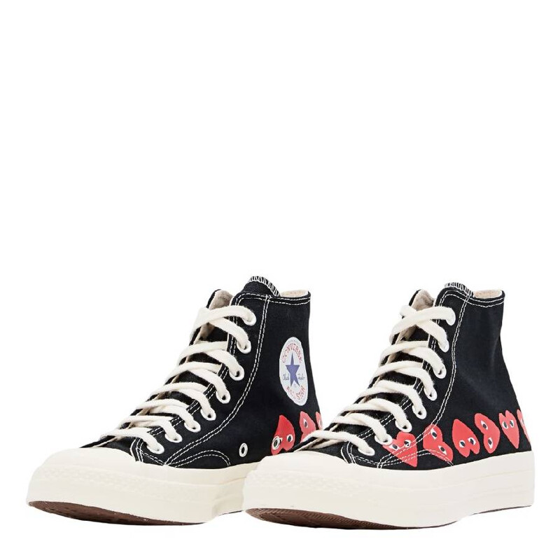Comme Des Garcons Play X Converse Multi Heart Sneakers, Brand Size