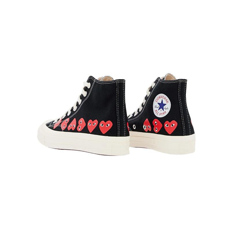 Comme Des Garcons Play X Converse Multi Heart Sneakers, Brand Size