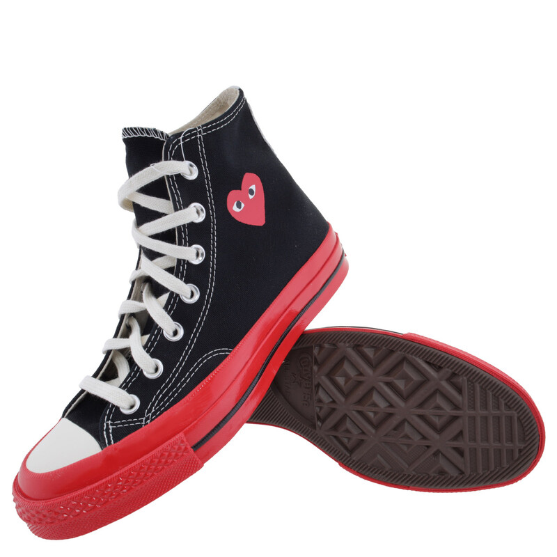 Comme Des Garcons X Cdg Play Converse High-Top Sneaker, Brand Size