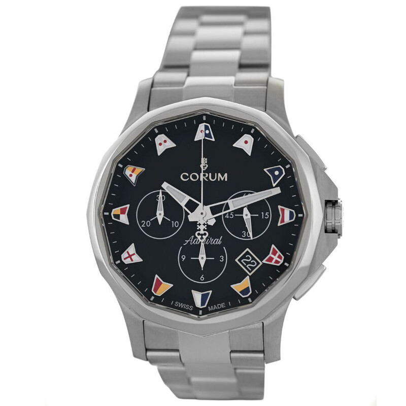 Corum Admiral Legend Chronograph Automatic Black Dial Men's Watch