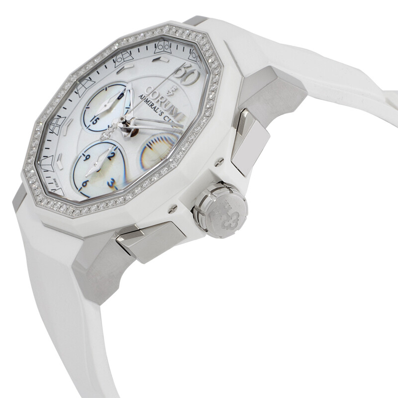Corum Admirals Cup Chronograph Automatic Diamond White Mother of