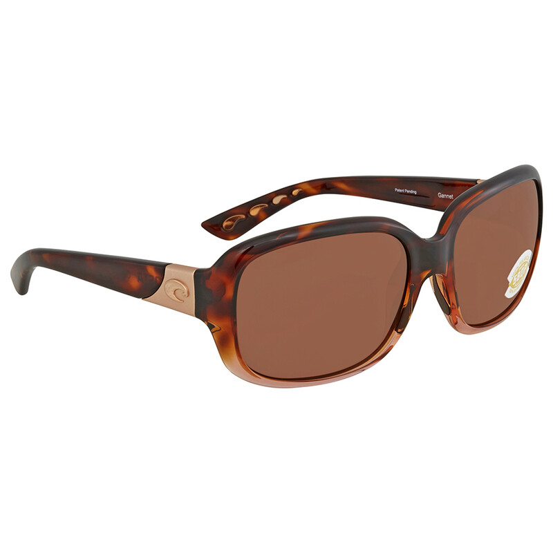 Costa Del Mar Gannet sunglasses GNT 120 polarized lens brown tortoise frame Costa Del Mar GNT 120 OCP Gannet Sunglasses - TackleDirect main image 2