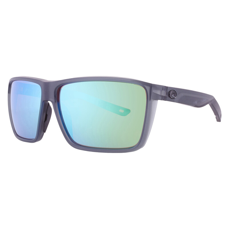 Costa Rincon Ii Costa Del Mar RINCON II Green Mirror Polarized Glass Square Men's ...