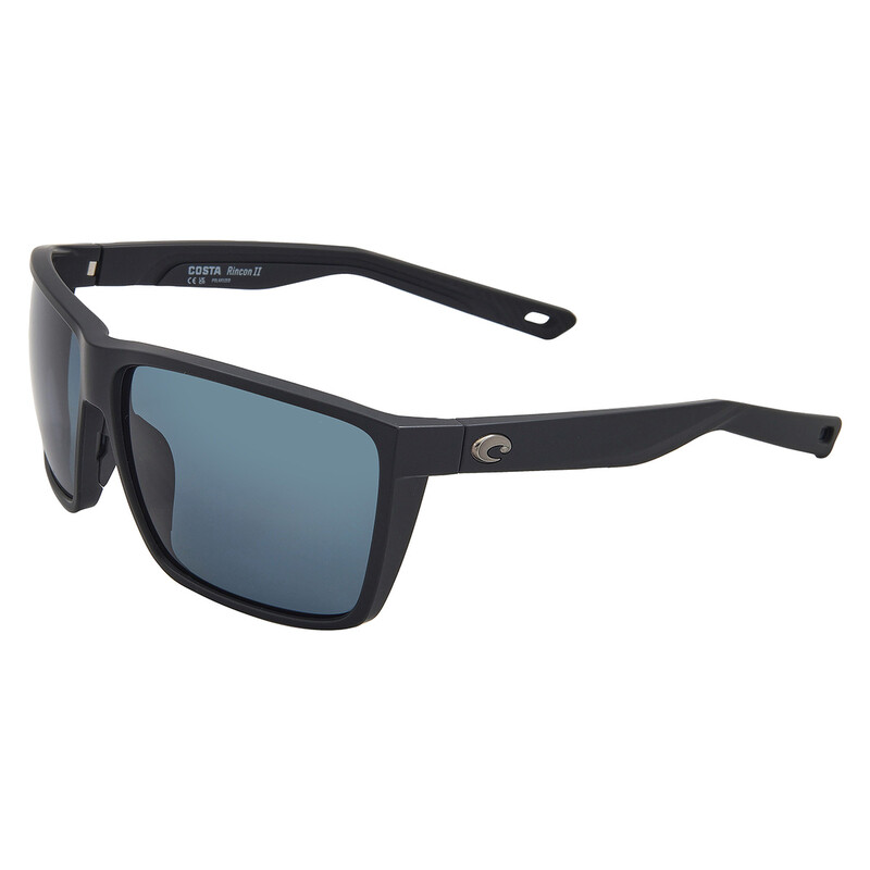 Costa Rincon Ii Costa Del Mar RINCON II Grey Polarized Polycarbonate Square Men's ...