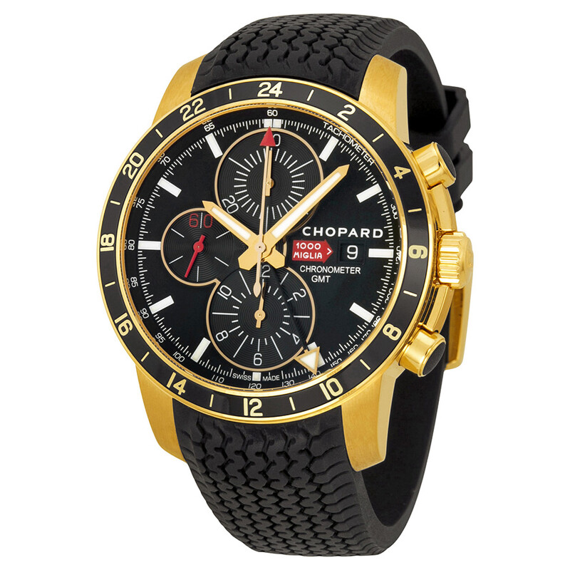 Chopard Mille Miglia Mechanical Chronograph Black Dial 18kt Rose